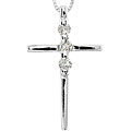 10k White Gold 1/6ct TDW Diamond Heart Necklace