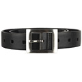 Jil Sander Leather Belt with Silvertone Buckle