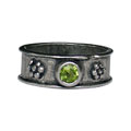 Bezel Set Peridot Silver Ring (Israel)