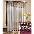 French Sheer 84L x 50W Tab Top Panel Curtains