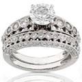 18k Gold 2 1/5ct TDW Diamond Bridal Rings Set