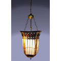 Tiffany-style Amberjack Pendant Hanging Lamp