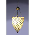 Tiffany-style Jeweled Pendant Hanging Lamp