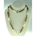Maddy Emerson Chocolate Pearl Jade Agate Necklace
