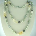 Maddy Emerson Grey Freshwater Pearl Long Necklace