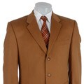 Adolfo Men's Camel Cashmere and Silk Blend Blazer