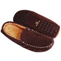 Nautica Pelo Men's Chocolate Slippers