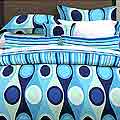 Retro Radar Blue Duvet Set
