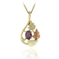 Gold over Sterling Silver Garnet Pendant
