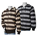 LA Gate Large Stripe Men's Urban Zipper Hoodie