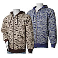 LA Gate Grafitti Print Men's Urban Zipper Hoodie