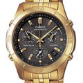 Casio Men's Wave Ceptor Solar Power Goldtone Watch