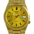 Seiko Men's Automatic 5 Gold Dial Watch