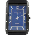 Skagen Titanium Case Leather Strap Men's Watch