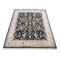 Sino Tabriz Silk Black/ Ivory Rug (9' x 12')