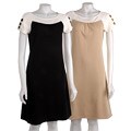 Spense Women's Cap-sleeve Dolman Shift Dress