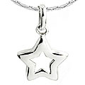Platifina 16-inch Posh Star Necklace
