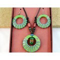 Mango Wood Necklace-Earring Set (Thailand)