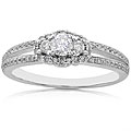 14k White Gold 3/5ct TDW Round Diamond Ring