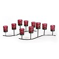 Red Serpentine Candle Holders (Set of 2)
