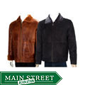 Aston Men's Zippered Front Shearling Jacket