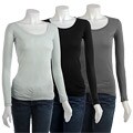 Nation Long-sleeve Scoop-neck Pima Cotton Shirt