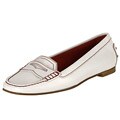 Tod's Women's White Leather Penny Loafer