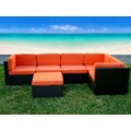 Aventura Orange Patio Sofa Set