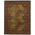 Hand-tufted Heritage Blue/ Red Bakhtiari Wool Rug (8'3 x 11')