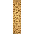 Ivory Isfahan Wool and Silk Rug (2'3 x 8')