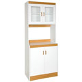 Deluxe White Microwave Cabinet