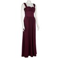 Max & Cleo Ruched Bodice Sleeveless Aubergine Dress