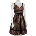 Max & Cleo Sleeveless Chestnut Dress