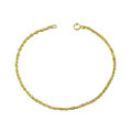 14k Yellow Gold Open Rope Bracelet
