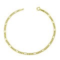 14k Yellow Gold 2.4 mm Figaro Bracelet