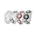 Geneva Platinum Women's Colored Circle Watch