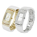 Geneva Platinum White Bracelet Watch