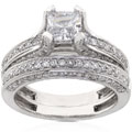 18k Gold 1 7/8ct TDW Diamond Bridal Rings Set
