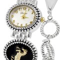 Geneva Women's Western Horse Link Bracelet Watch