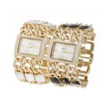 Geneva Women's Three Chain Link Watch