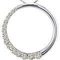 14k White Gold 1ct TDW Diamond Journey Pendant