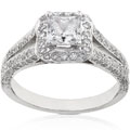 18k White Gold 1 1/2ct TDW Princess Diamond Ring