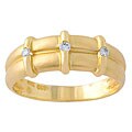 14k Yellow Gold Diamond Accent Ring