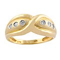 14k Yellow Gold 1/10ct TDW Diamond Fashion Ring