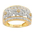 14k Yellow Gold 1/4ct TDW Diamond Vintage Ring