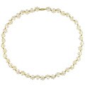 14k Gold Bead and FW Pearl Necklace (3-6mm)