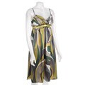 Sheri Martin Women's Shantung Printed Babydoll Dress