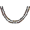 Brown Cultured Freshwater Pearl 64-inch Necklace