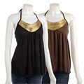 I. Ner Tank with Gold Embellishment