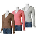 Kevo Collection Women's V-Neck Sweater Hoodie